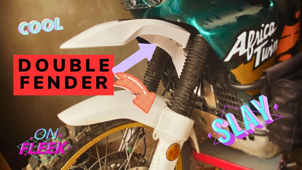 Doubletrouble an der Fenderfront // Honda XRV 750 Africa Twin Umbau zum hohen Fender