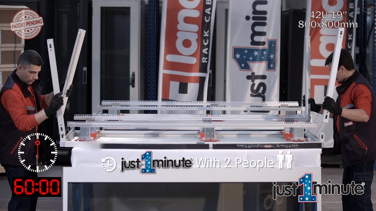 Lande Just 1 Minute 42U 19inch W800xD800mm Cabinet Assembly Video