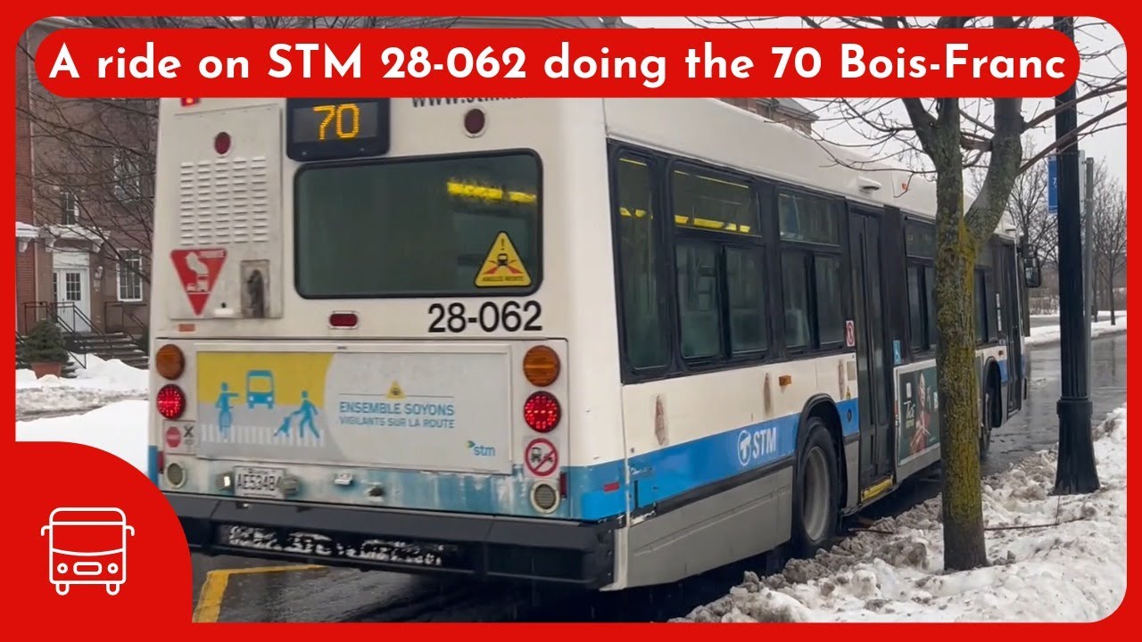 A ride on STM 28-062 doing the 70 Bois-Franc - 2008 NovaBus LFS