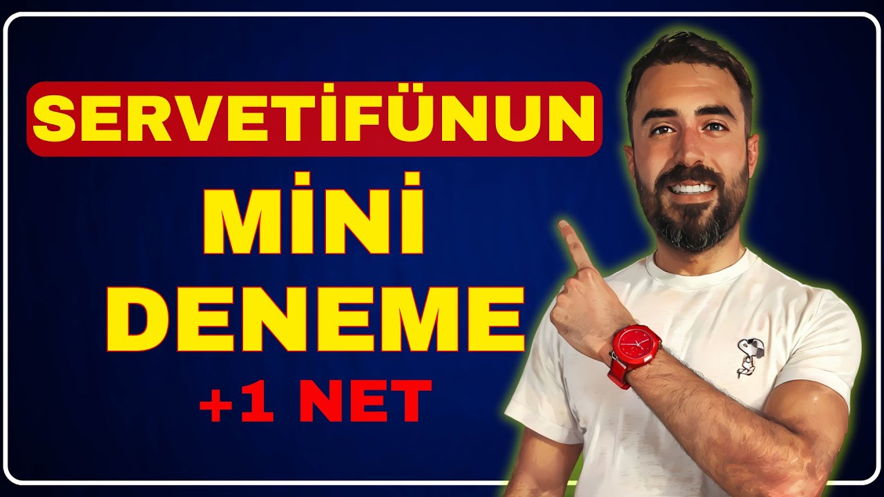 MİNİ DENEME 5: SERVETİFÜNUN SORU ÇÖZÜMÜ / ÖSYM'DE +NET GETİRİR / AYT EDEBİYAT 2024