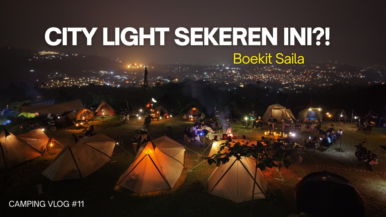 Moto Camping di Boekit Saila Sentul 🌄 View City Light Terbaik Dekat Jakarta!