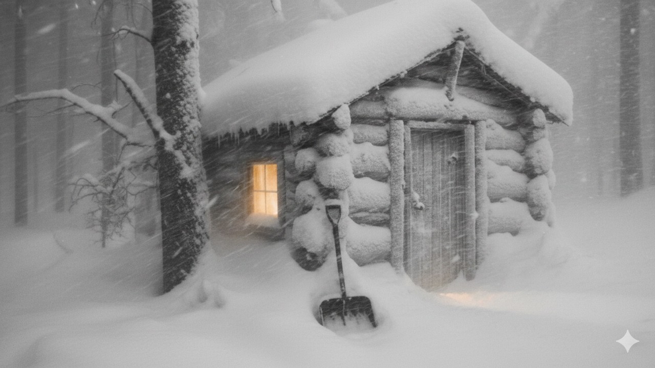 -45&deg;C BLIZZARD TRAPS ME in My Off-Grid Cabin! | Extreme Alaska Winter Survival!