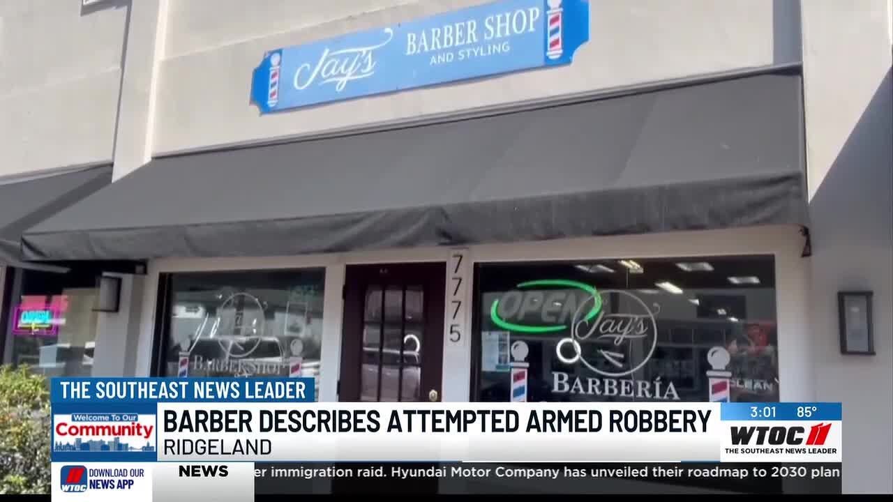Ridgeland barber describes moments after shooting, killing robber carrying machete