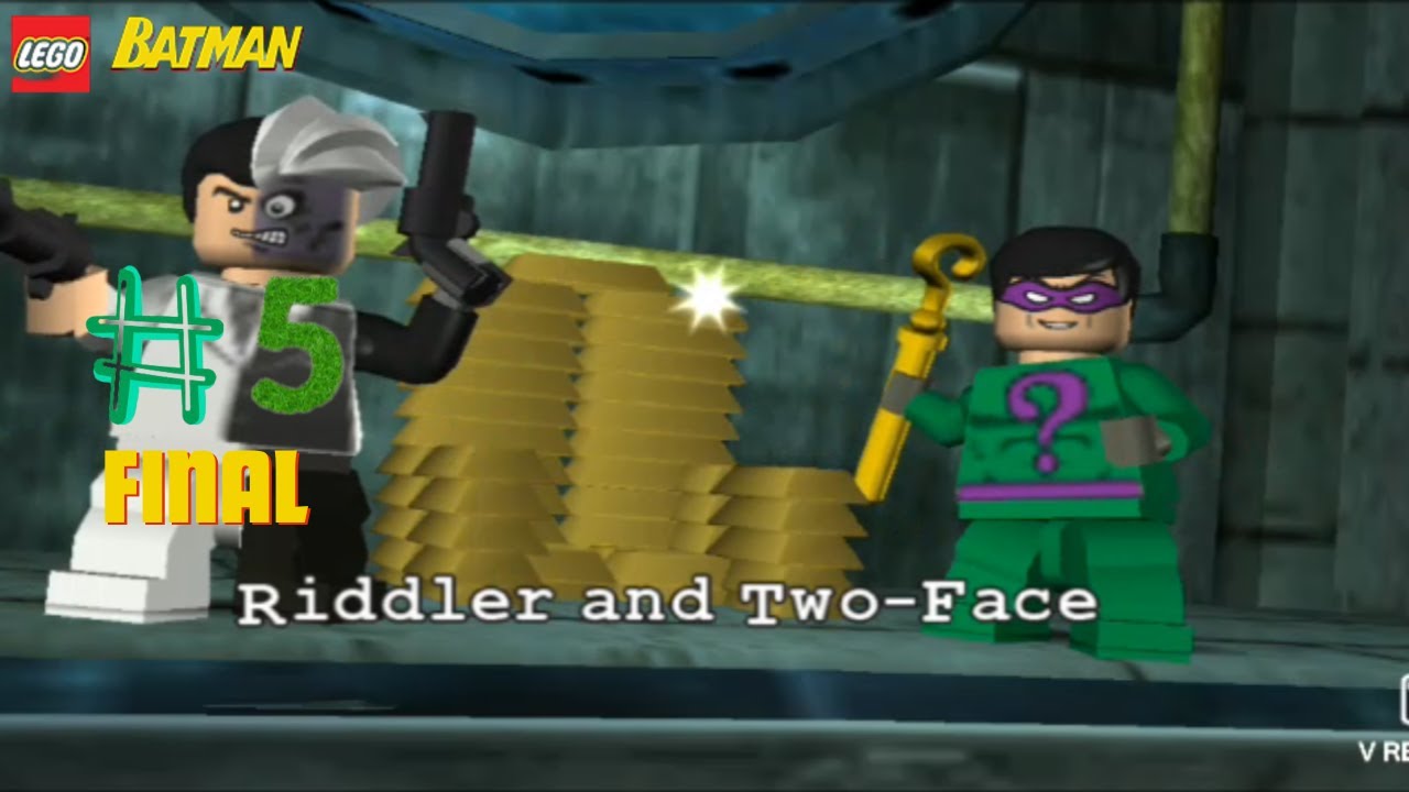 lego batman enfrentando o charada e o duas caras parte 5 final