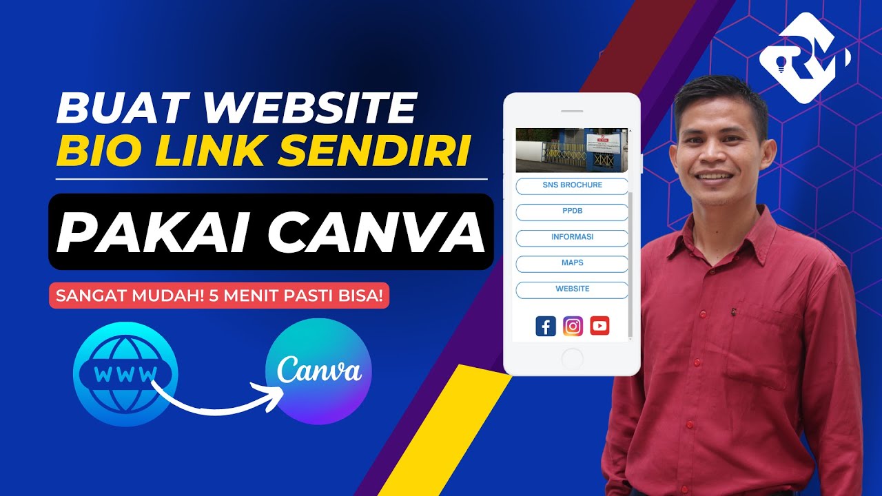 Cara Membuat Website Bio Link di Canva Dengan Mudah | Gratis selamanya