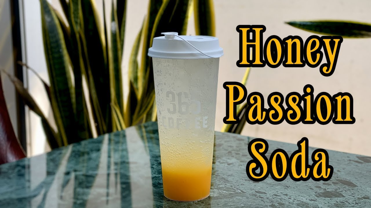 Cafe Vlog EP.1884 | Honey Passion Soda | Passion drink | Soda Drinks | Passio soda