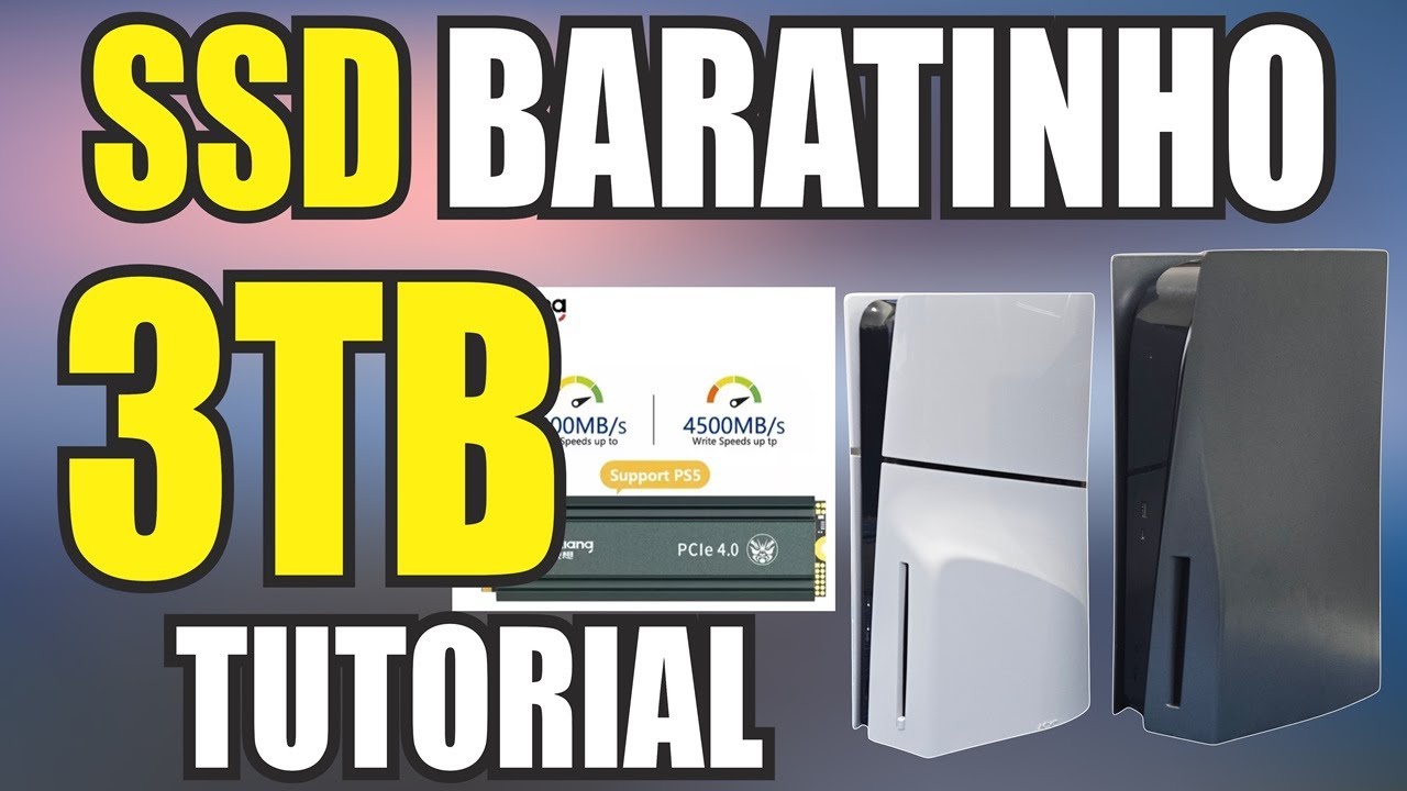 PS5 como aumentar a mem&oacute;ria, SSD BARATINHO  2TB +1TB interno.