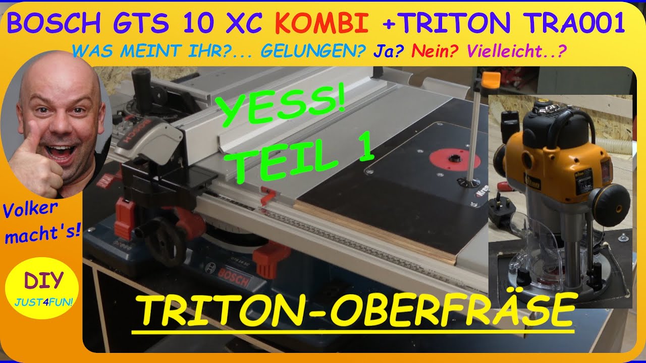 BOSCH GTS 10 XC mit TRITON TRA001 Teil 1 ✅Cooler Umbau! Quick and Easy! 😍👌