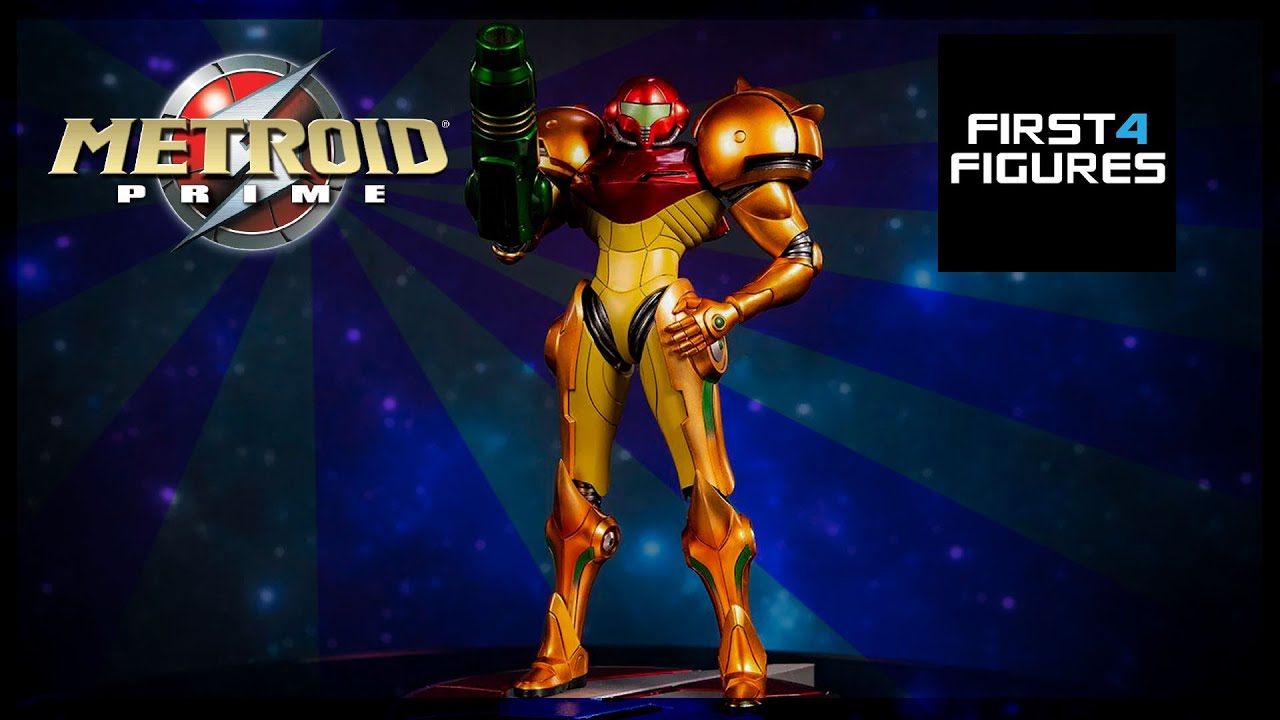 Metroid Varia Suit Light Up Statue Unboxing & First 4 Figures Experience