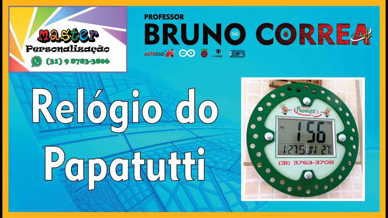 Master Rel&oacute;gios - Rel&oacute;gio do Papatutti Pizzaria