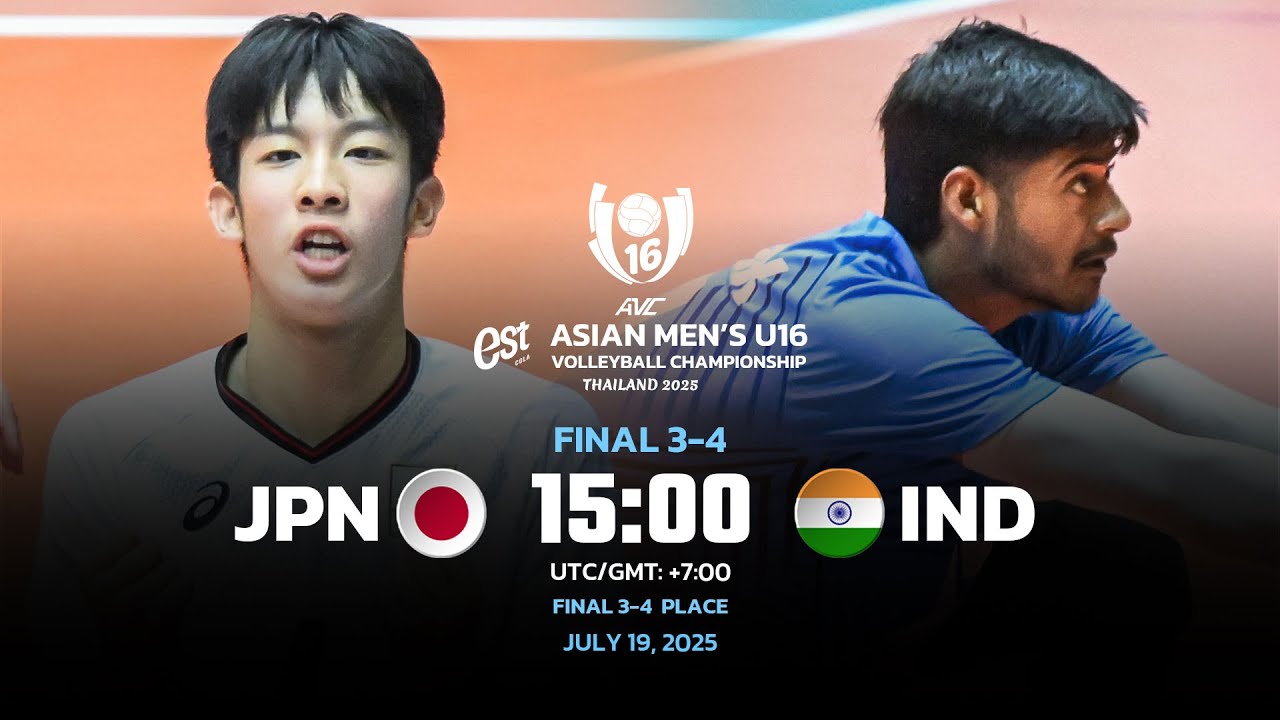 JPN VS IND I F 3-4 I 2ND ASIAN MEN'S U16