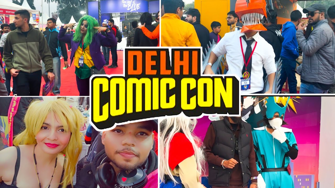 Visiting Gaming, Anime, Comics and Cosplay Fun at Delhi Comic con 2024 | VLOG!