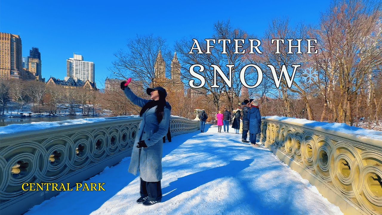 Central Park After the Snow ❄️ NYC Walking Tour 4K | Winter Wonderland Walk