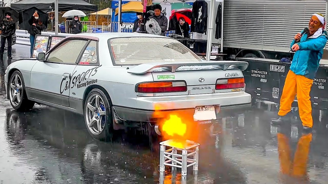 【爆音大会④🔥】川崎編集長 爆発音でビックリ💣SR HERITAGE JAPAN エスヘリ C&Yスポーツ シルビア