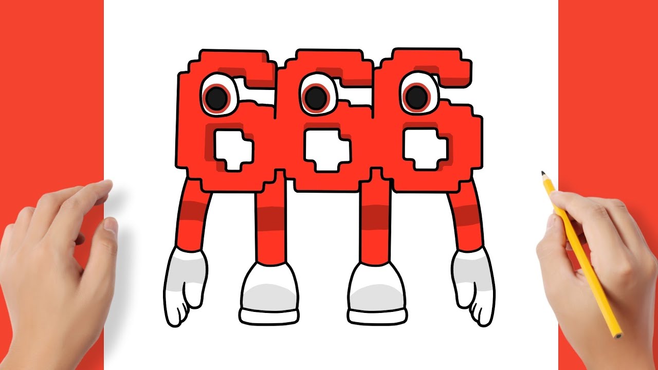 Как нарисовать 666 Steal a Brainrot Roblox