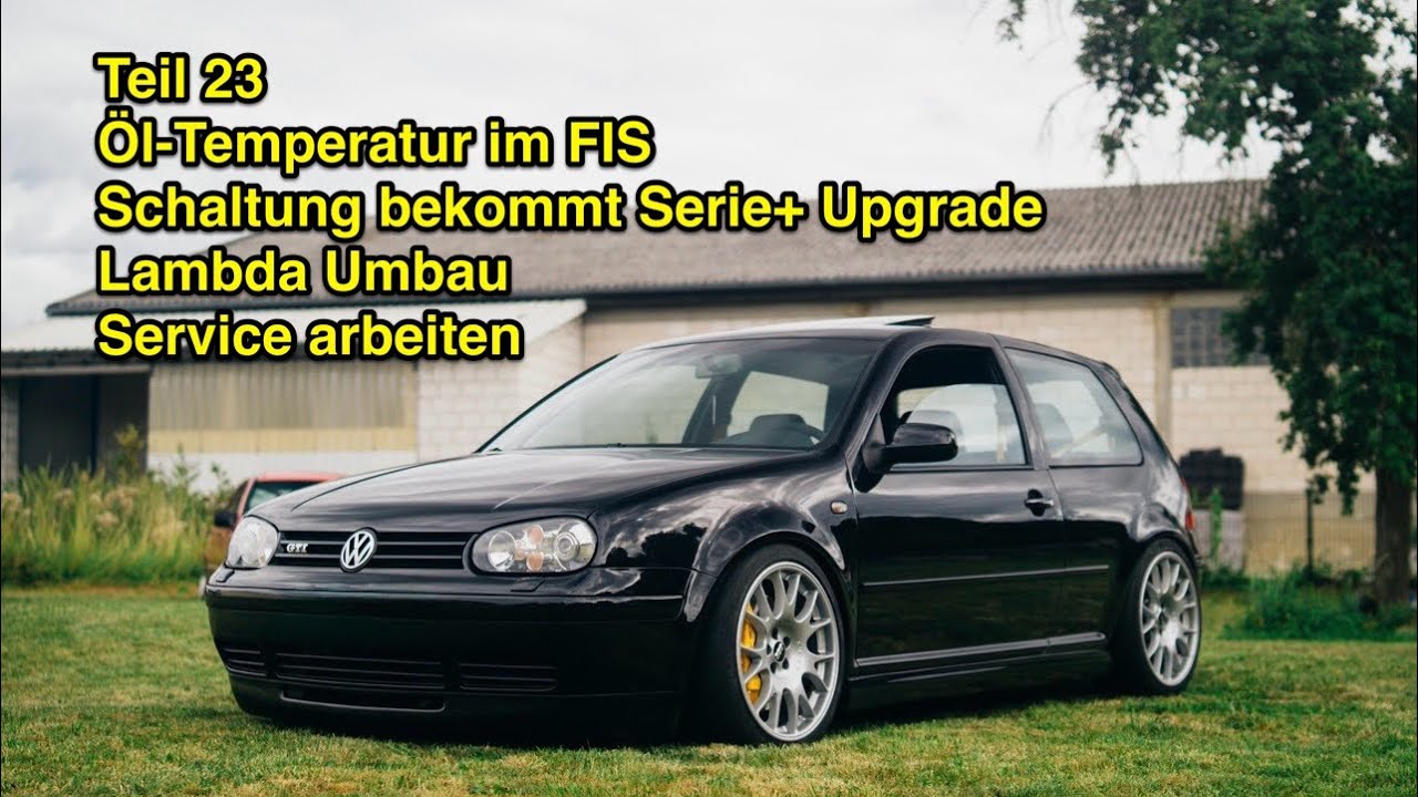 Golf4 1.8T Projekt, Shortshifter für arme & mehr Informationen mit einer Öltemperaturanzeige im FIS