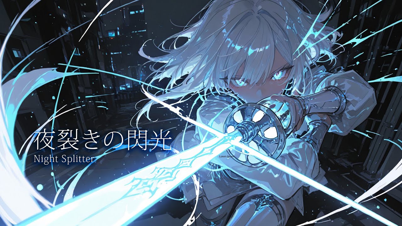 【フリーBGM】夜裂きの閃光-Night Splitter-【戦闘・ボス戦・疾走感】