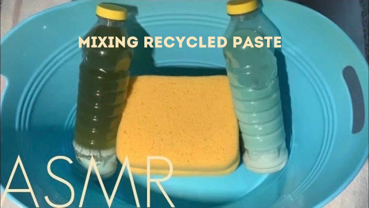 ASMR | Mixing Recycled ♻️ Paste