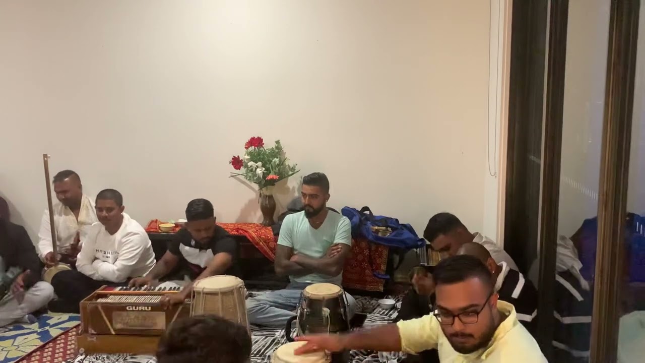 Tambura Bhajan by Krishantha Prasad in Melbourne with Victoria Fiji Youth Boys. Dholak by Dheeraj