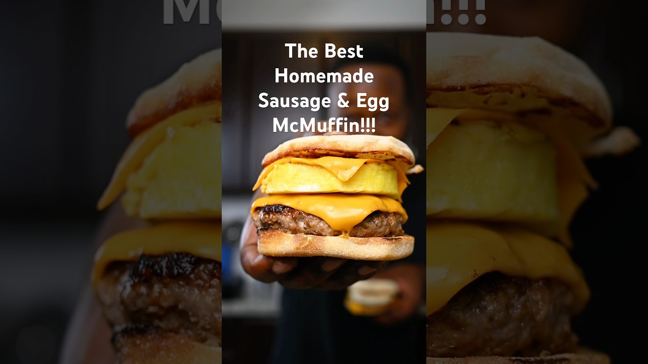 The Best Homemade Sausage & Egg McMuffins   #torontochef #easyrecipe