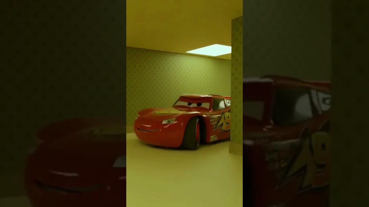 MCQUEEN in the BACKROOMS #3danimation #backrooms #horror