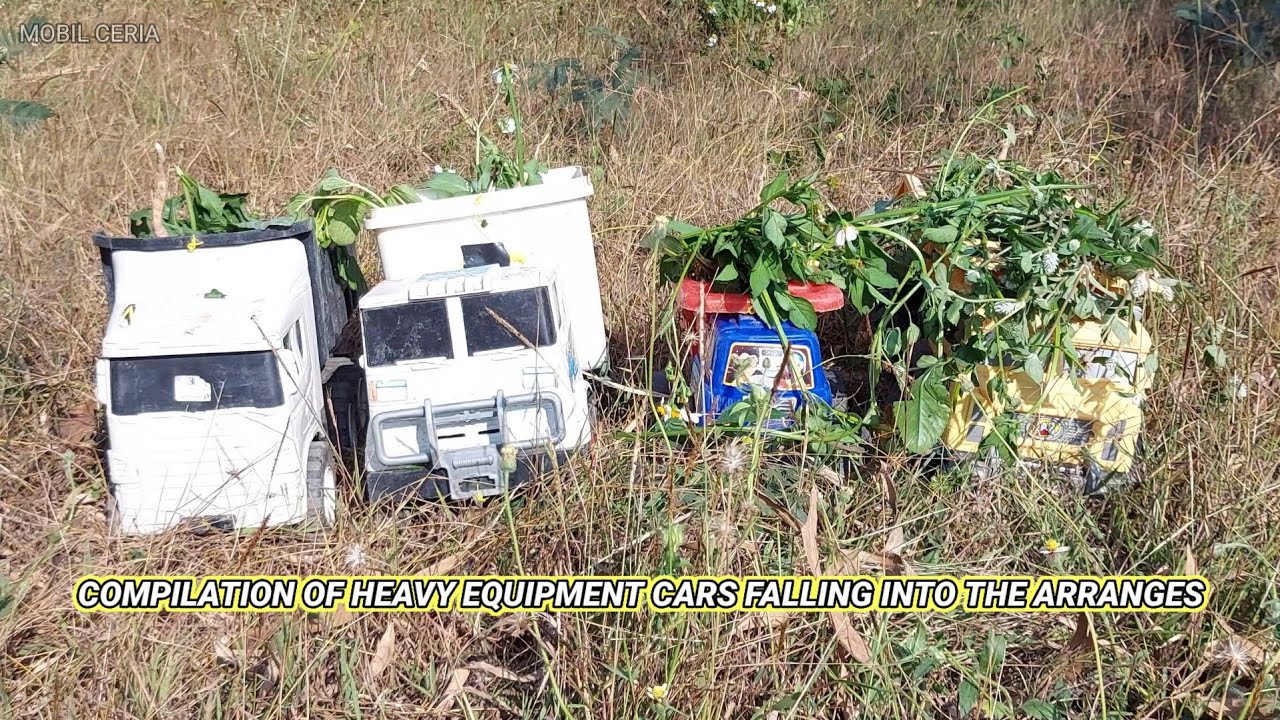 COMPILATION OF HEAVY EQUIPMENT CARS FALLING FROM THE HIGHLANDS || TRUCK CAR