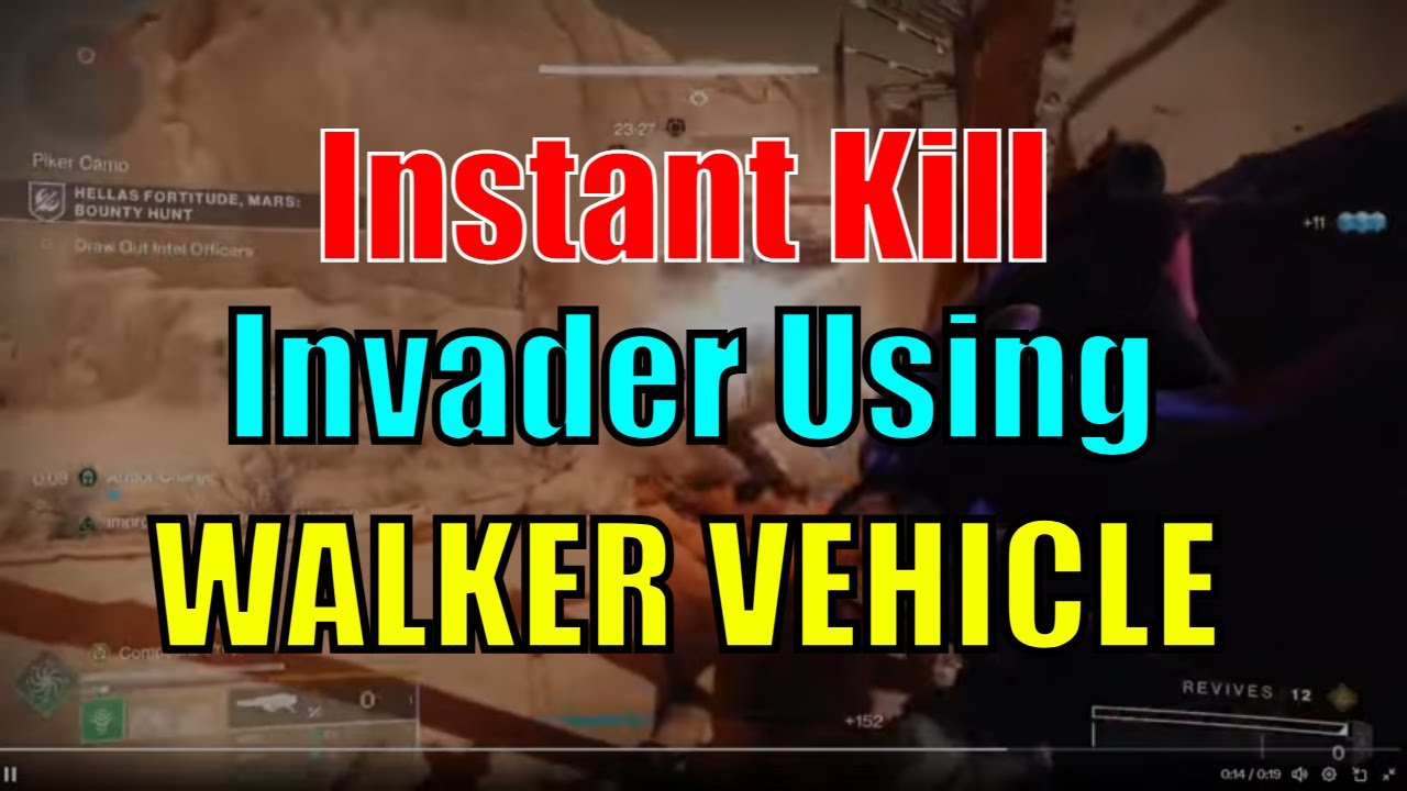 INSTANT KILL INVADER GLITCH WHO HAS BEHEMOTH WALKER AT ST - Vehicle Equipment Renegades Exfil Job