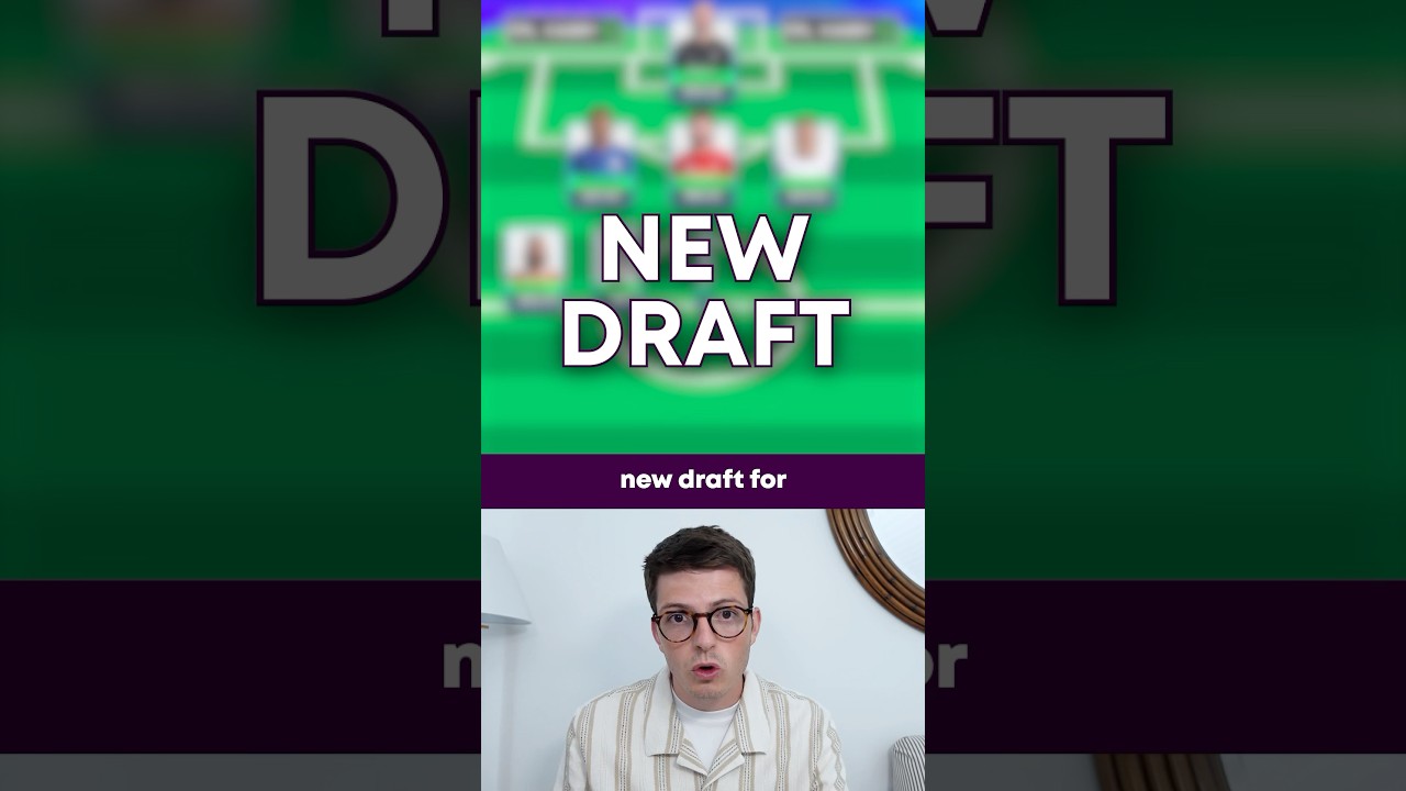 MY NEW FPL GW1 DRAFT! 📝 Watkins vs Wirtz ⚔️ #fpl #premierleague #fyp