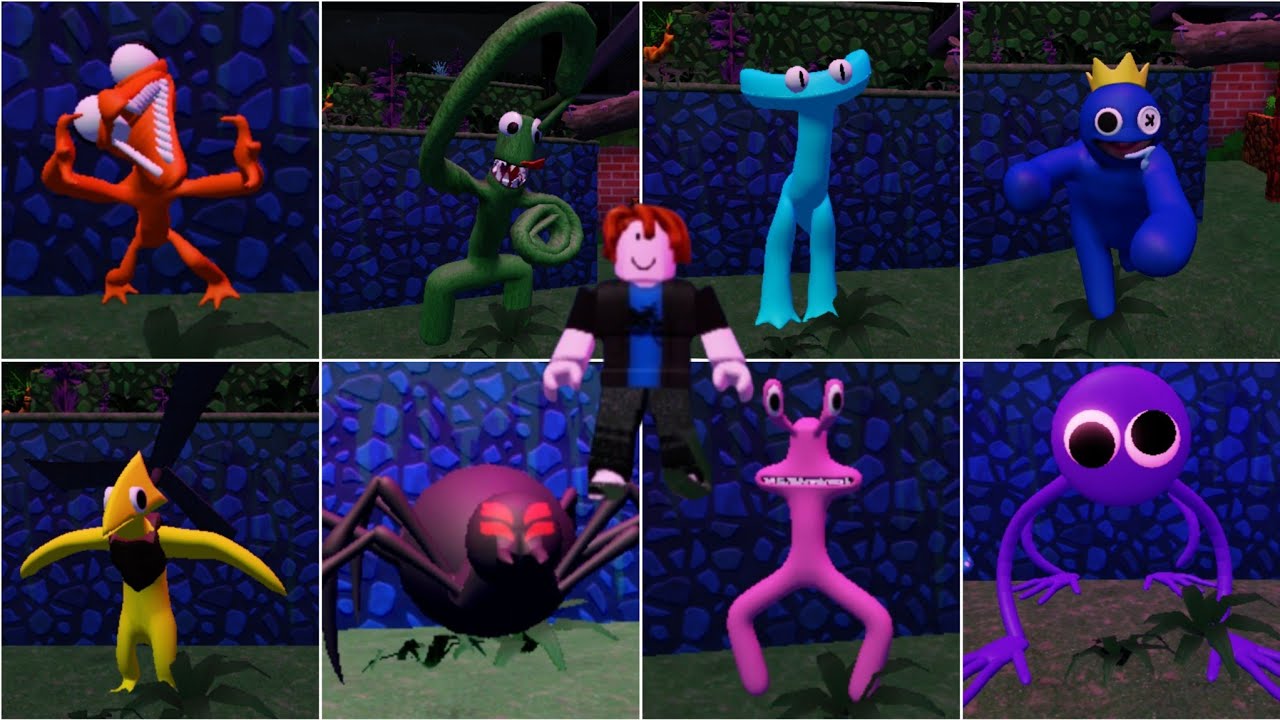 i become every character in rainbow friends chapter 2 😈 | top 8 monster jumpscare
