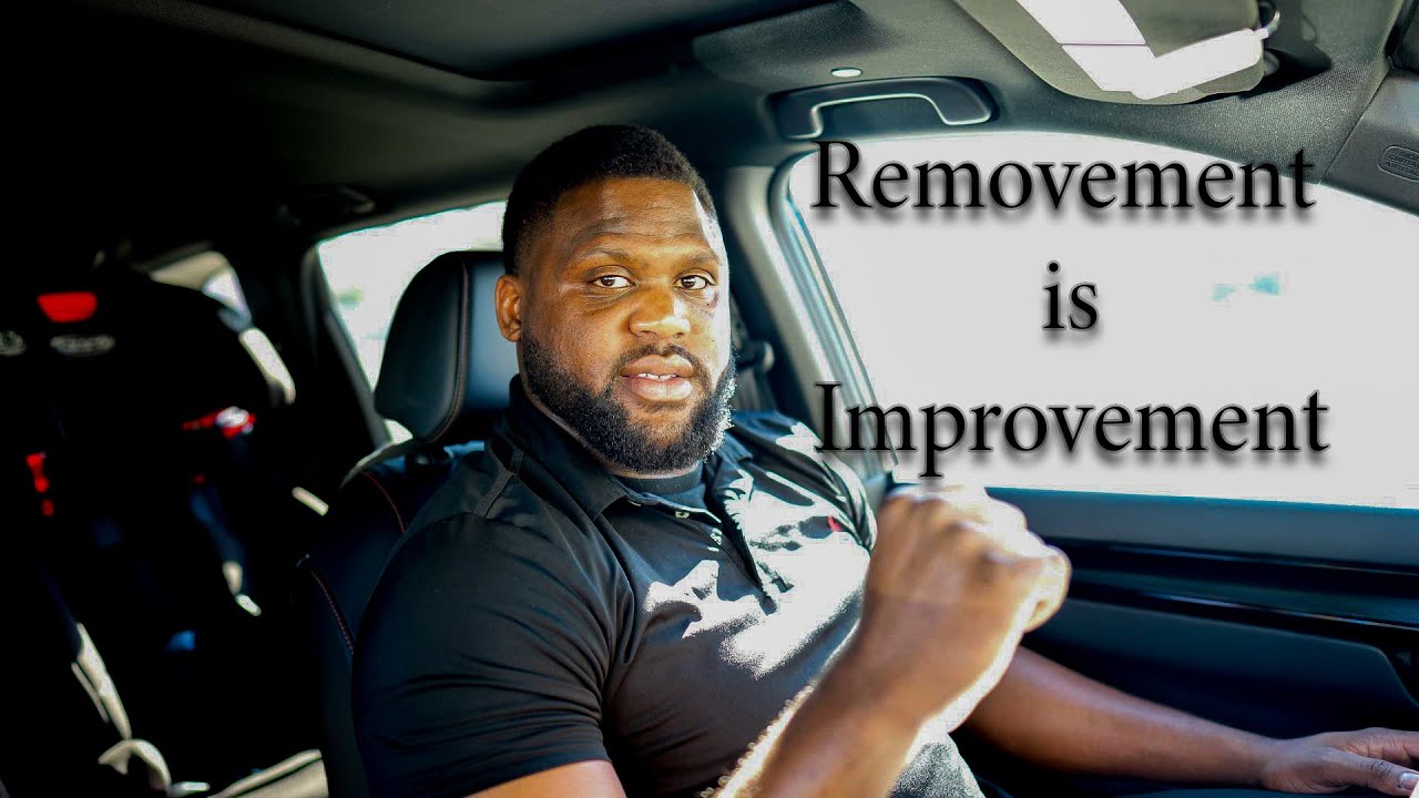 We have to REMOVE distractions to IMPROVE