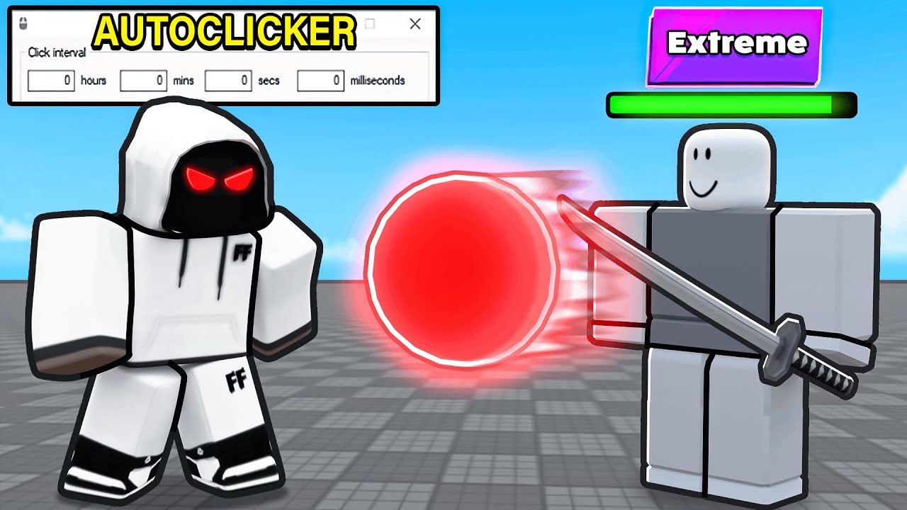 AUTOCLICKER vs NPC MODE In Roblox Blade Ball