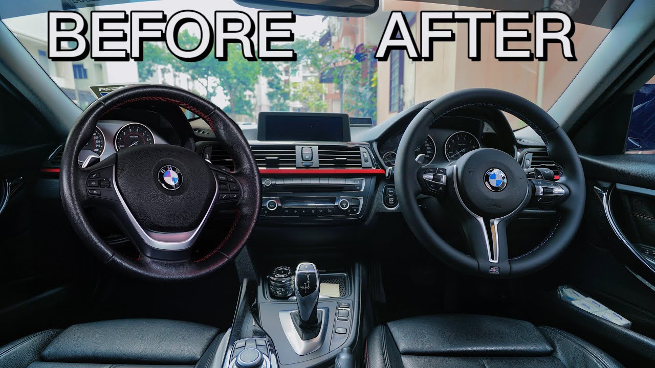 BMW F30 328i 升级 M3 方向盘｜BMW F30 M3 STEERING WHEEL UPGRADE INSTALLATION