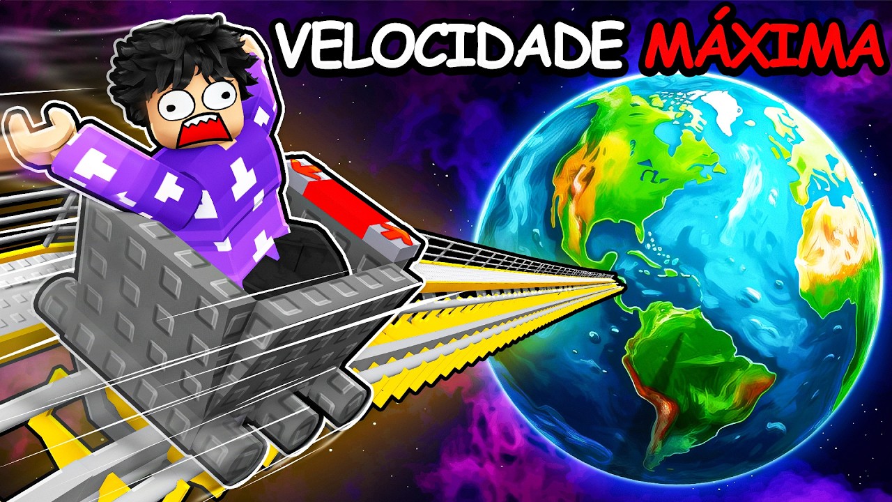 Atingindo VELOCIDADE MÁXIMA com a MONTANHA-RUSSA mais RÁPIDA do Roblox