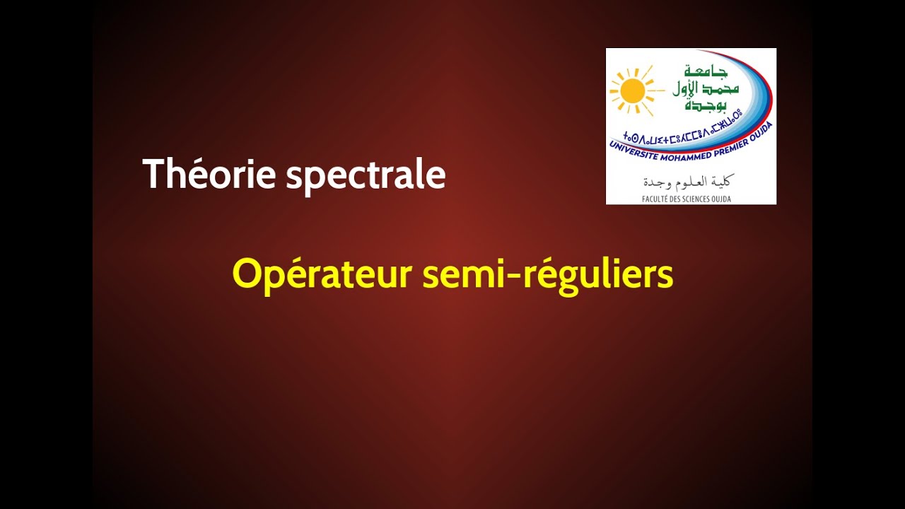 Operateurs semi-réguliers