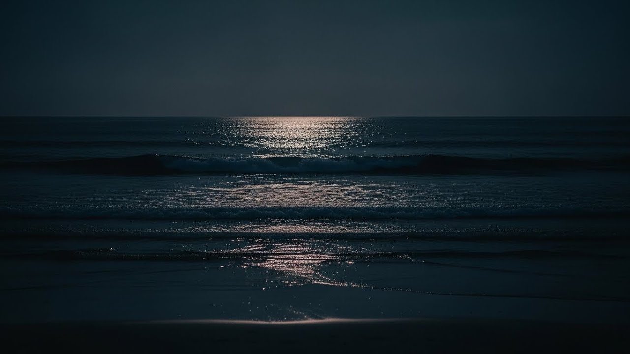 Overthinking in Bed? 🌊 Night Ocean Sounds for Instant Calm & Sleep (LIVE)