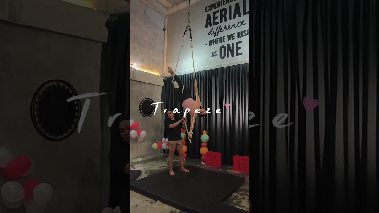 Aerial Trapeze อีก 1 อุปกรณ์ที่สนุกและท้าทาย สุดๆ ▪️สอบถาม และ จองคลาส Line :  