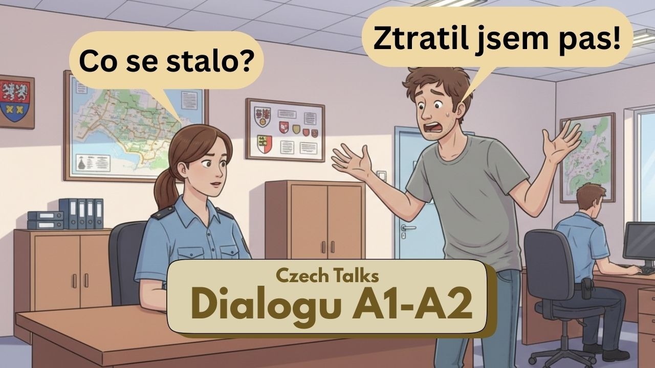 Lost Documents in Czech Republic ? Say THIS to the Police | Czech Survival Language (A1-A2)