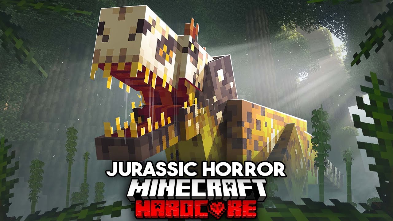 I Survived the Jurassic World Rebirth in Minecraft Hardcore