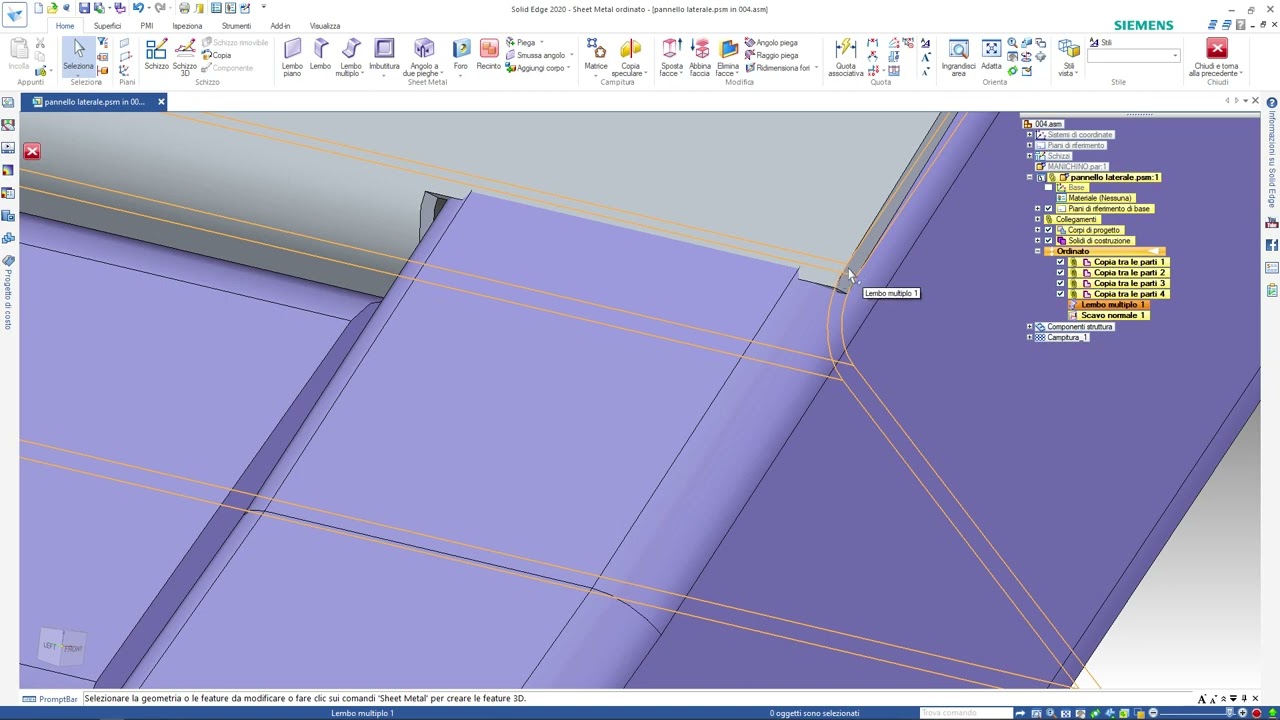 SOLID EDGE 2020 - INTEGRAZIONE DI UN ASSIEME ESISTENTE CON LAMIERE