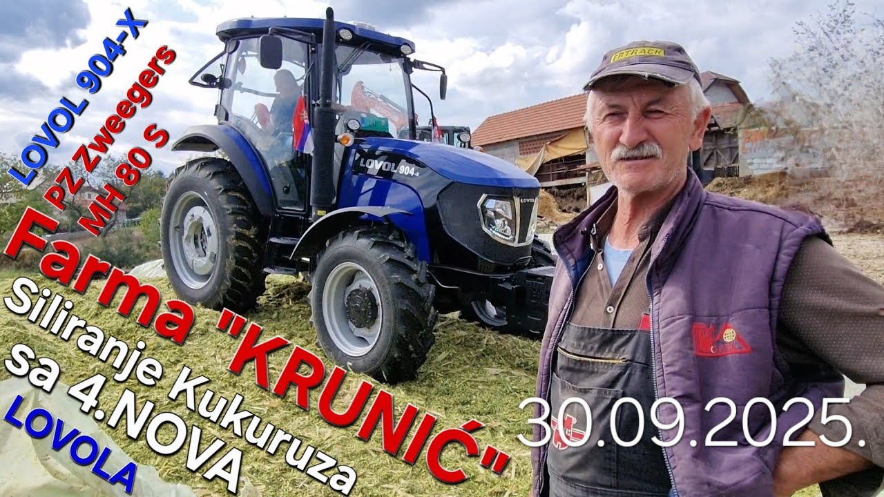 Siliranje Kukuruza na Farmi Krunic | LOVOL 904 x | LPVOL 504 | IMT 539 | IMR 65 | Silage 2025