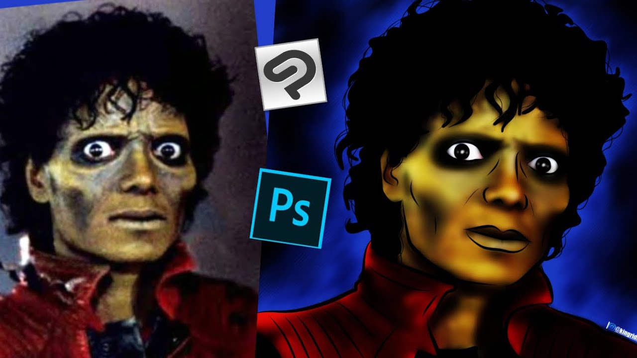 Michael Jackson (Thriller) Speed Drawing