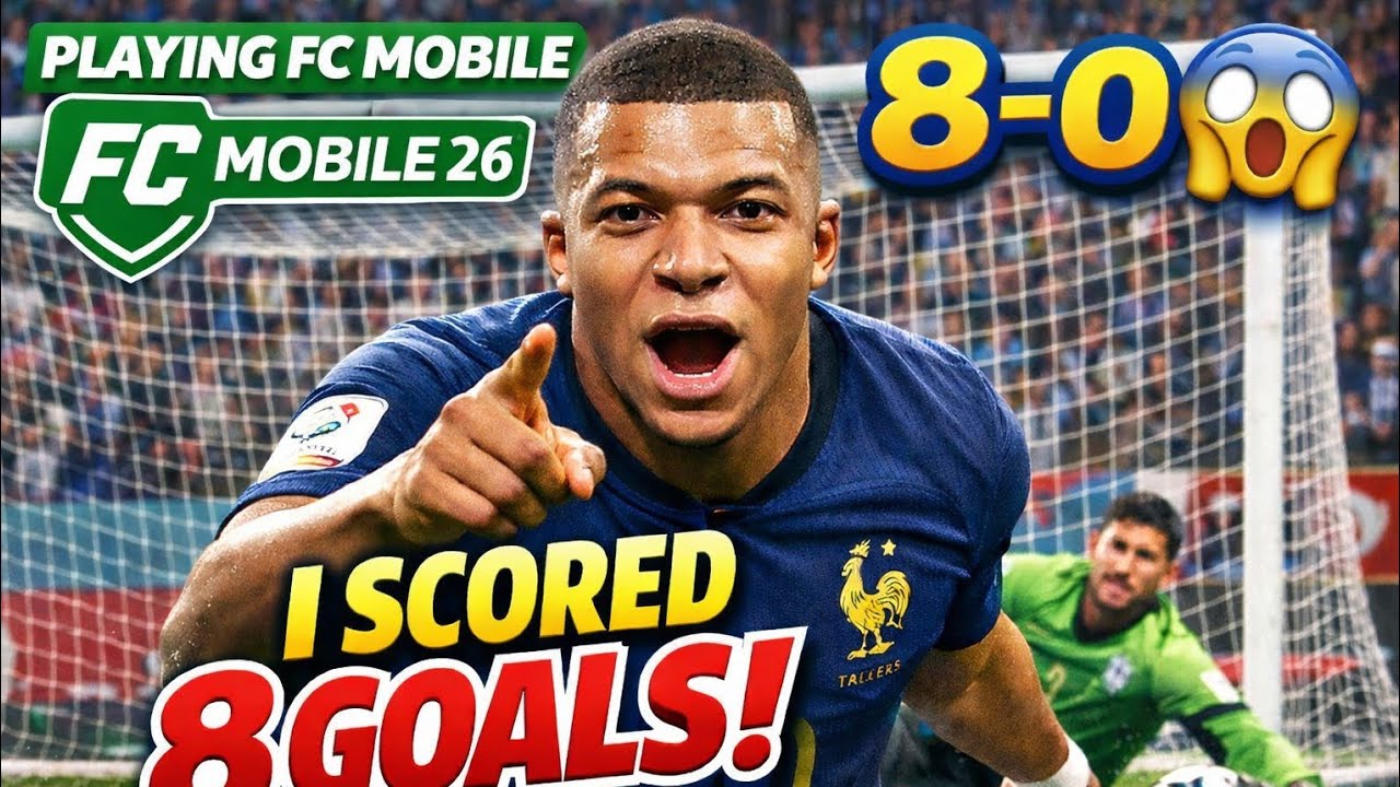 I SCORED 8 GOALS IN FC MOBILE 26 😱🔥 | 8-0 DOMINATION MATCH!