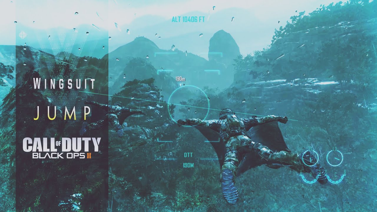 Wingsuit Jump - Call of duty black ops 2 | Futuristic Mission | Celerium | Pc Gameplay 60fps HD