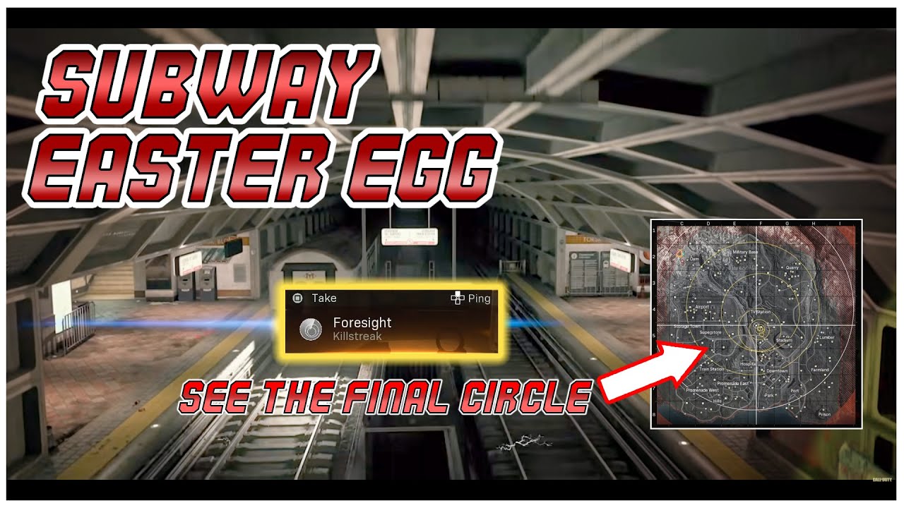 NEW SUBWAY EASTER EGG SEASON 6 *NEW OP FORESIGHT KILLSTREAK* (Warzone)