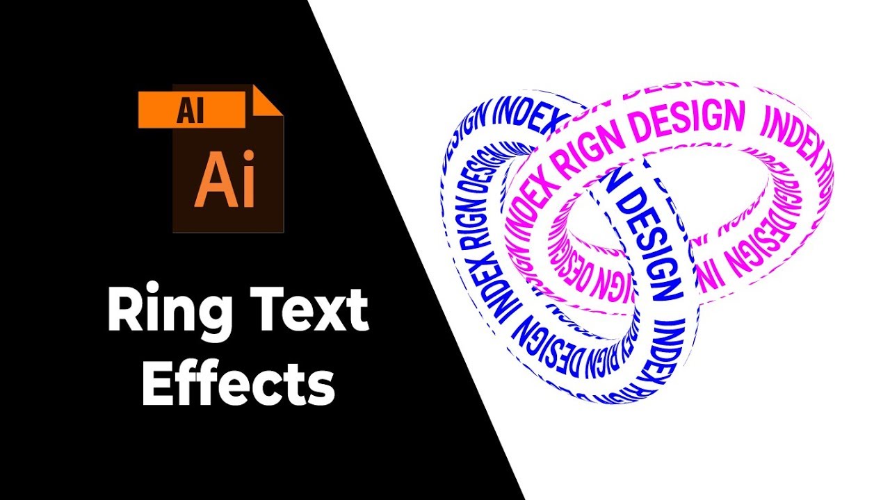 Ring text effects | Text effects in illustrator | Advanced illustrator tutorial