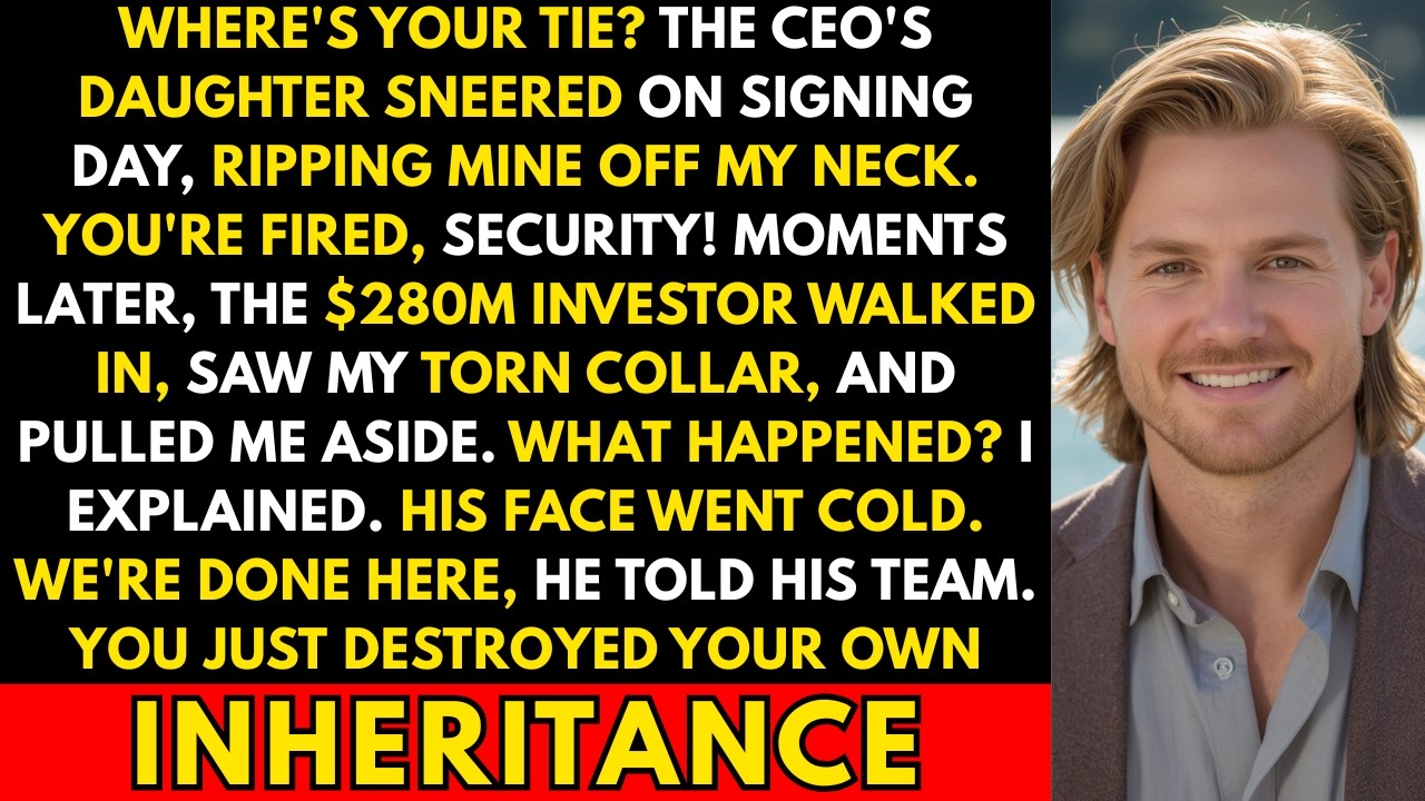 CEO's Daughter Ripped My Tie Off And Fired Me On $280M Signing Day — The Investor Walked Instead
