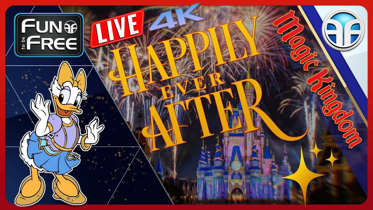 🔴 LIVE: Happily Ever After &ndash; EPIC Nighttime Spectacular, Disney World | Full Show 4K