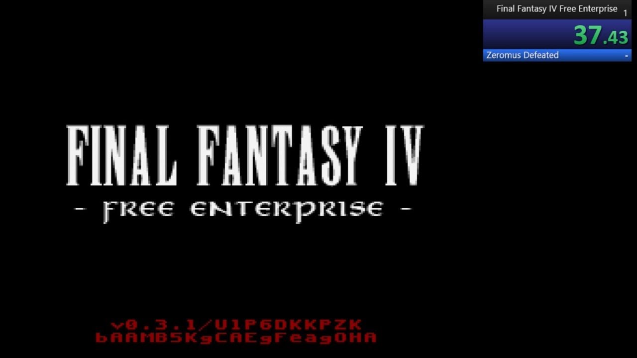FF4 FREE ENTERPRISE RANDOMIZER #1 in 2:16:15 by 2-Tone