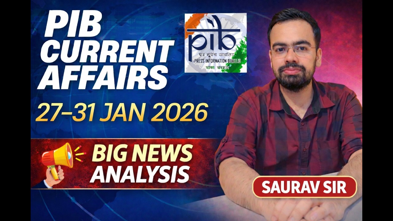 PIB | Regulatory & Banking Exam | Saurav Sir | 27th to 31st January 2026