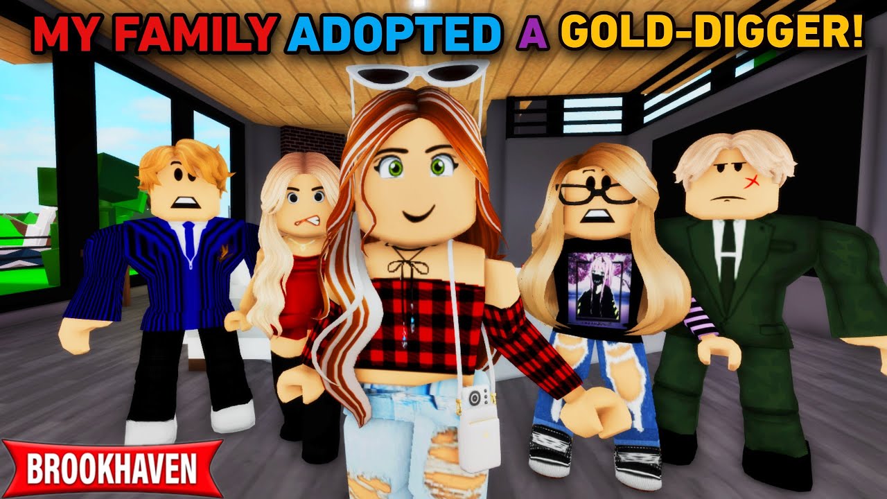 Моя семья усыновила золотоискателя!! | ROBLOX BROOKHAVEN 🏡RP (CoxoSparkle)